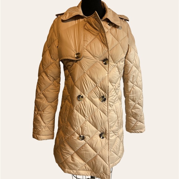 Sam Edelman Jackets & Blazers - Sam Edelman Quilted Trench Coat, pockets, buttons, puff, size XS